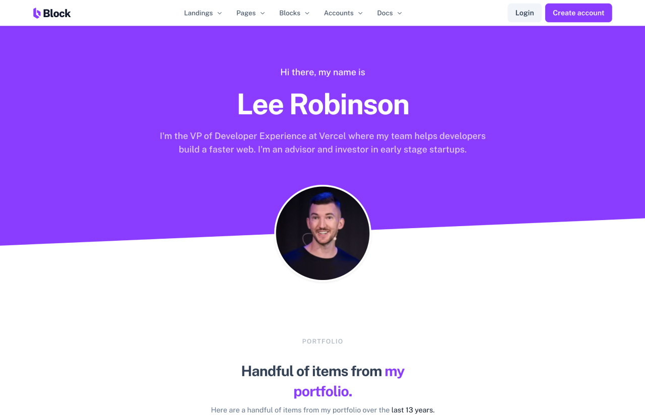 Download Bootstrap 5 personal website template